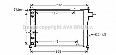 AVA QUALITY COOLING ol2128 -  Радиатор, охлаждение двигателя